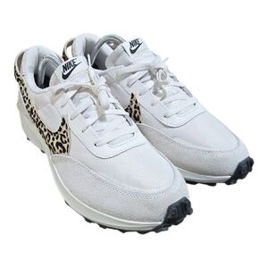 Nike Waffle Debut Leopard Womens Sail Sesame Black HF1856-001 Size 11